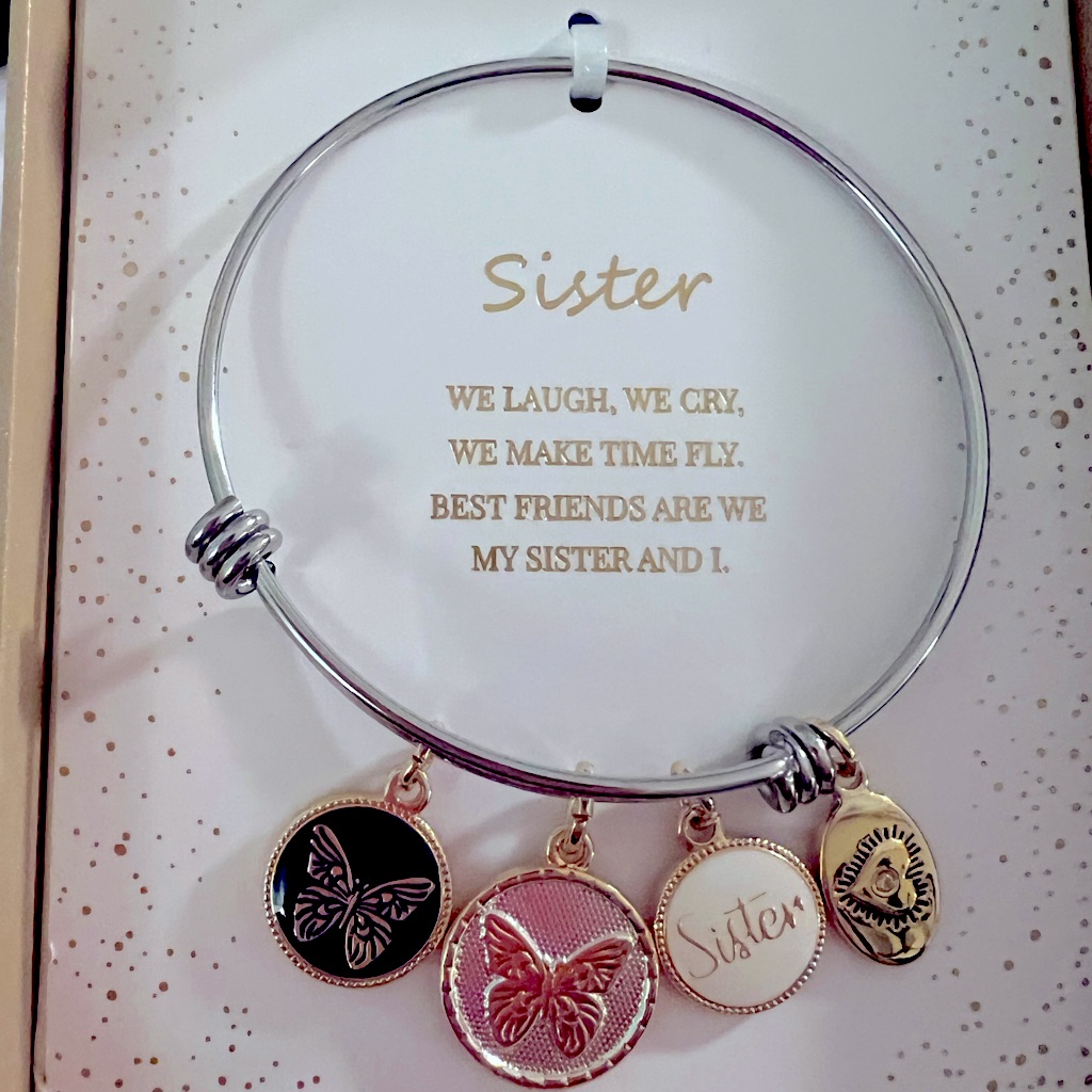 Footnotes Sister Bangle Bracelet